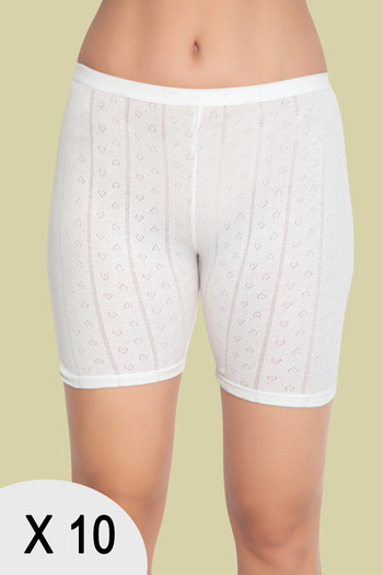 Ladytime 10 Pack Jacquard Cotton Women's Shorts