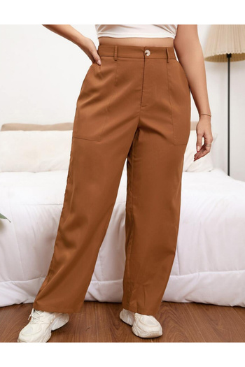 SHEIN Curve+ pants, brown