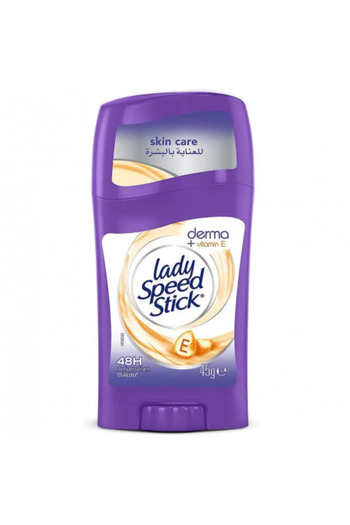 Lady Speed Stick LSS DERMA VITAMIN E 45GMS (Pack of 12)