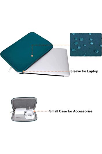 Mosiso Laptop Sleeve Neoprene Bag with Small Case