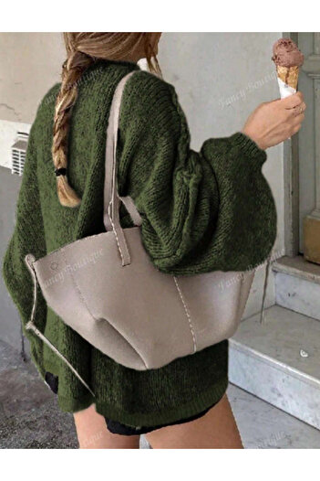 SHEIN sweater, green