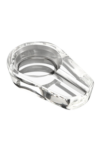 EOL Transparent crystal ashtray for one cigar