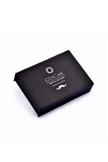 CüzCan Navy Blue Genuine Leather Men's Wallet and Belt Set - Gift - Groom's Bundle (Ultra Lux)