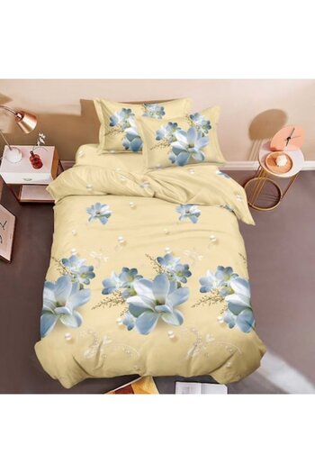 Casa de Vis Set bed linen, 1 person, 150 x 220 cm, satin cotton, 4 pieces,