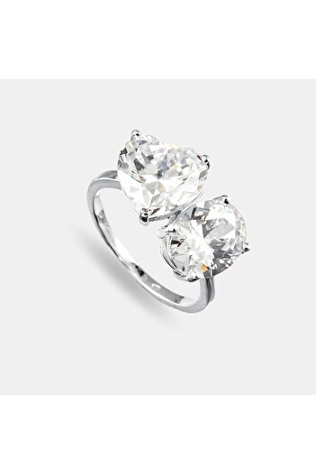 HAVANA JEWELLERY Inel ELIXIR Argint 925 placat cu Rodiu si Cristale Swarovski