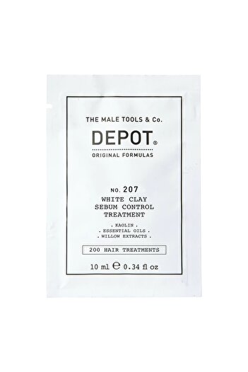 DEPOT 200 Hair Treatments No. 207 Kaolin Scalp Tx Cr. Mask For Regulation Of Excessive – 10 ml