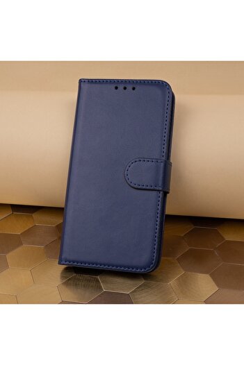 Optim Solution Flip Cover PU Leather Case for Apple iPhone 17 Air, Magnetic Closure, AntiShock, Book Type, Blue