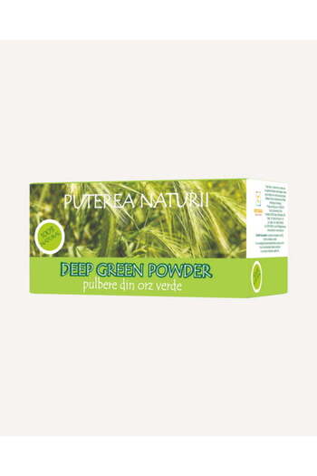 Deep Green Powder – Pulbere din Orz Verde, 30 pliculeţe