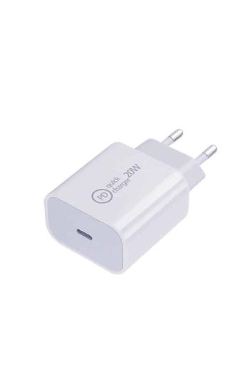 Edman USB Type-C charger 20W, fast charging, white