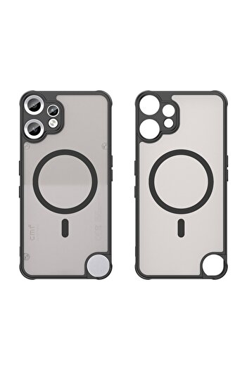 SKYDDAR INNOVATION Case for Nothing CMF Phone 2 Pro, HaloFrost MagSafe II, Antishock, sticker set, Black