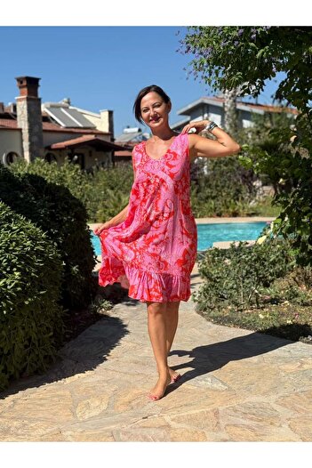 Punta Otantik MLN16127 Rochie Alanya din viscoza