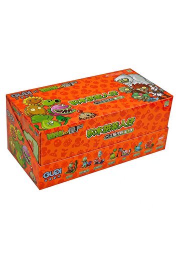 Choice4 With Box Random 8Pcs Set 01 GUDI Plants vs. Zombies PVZ Cartoon Anime Model Educational Small Pelle