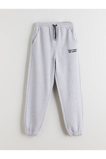 LC Waikiki Gray Elastic Waist Boys Jogger Sweatpants