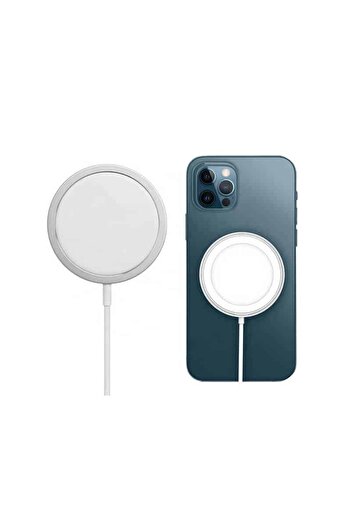 Edman Magnetic Wireless Charger, Magsafe for Apple iPhone 12/12 Pro/12 Pro Max/12 Mini, White