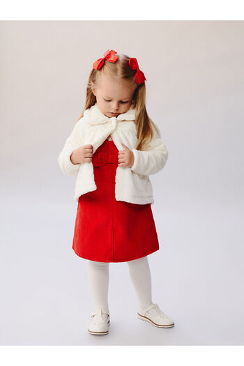 LC Waikiki Özmarka New Season Baby Collar Baby Girl Plush Coat