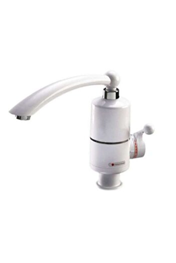 stuffix Electric Faucet, Delimano-Type, White + 360 Flexible Sink Adapter