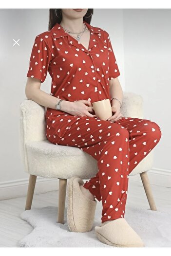Clariss Milan heart-shaped fabric pajama set