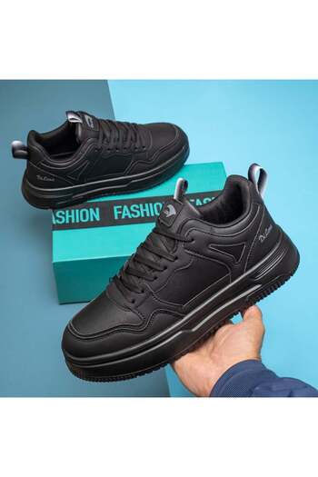 BMoD Black men's sneakers with laces MOD14018