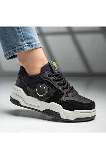 BMoD Black women's sneakers with a thick sole MOD11756