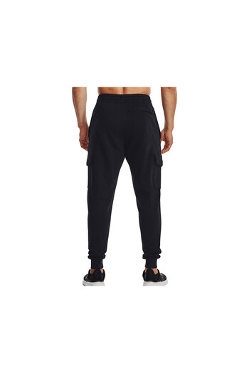 Under Armour Ua Rival Fleece Cargo Jogger Men's Casual Cargo Sweatpants 1382134-001 Black