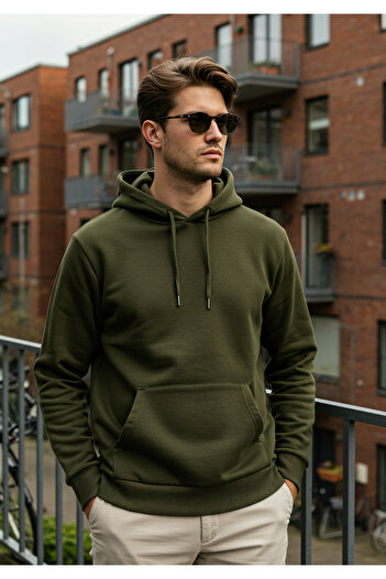 Kozik Men's Oversize 100% Cotton High Quality Men's Hooded Sweatshirt