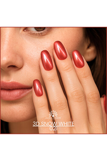 global fashion 3D Snow White Cat Eye Gel Polish – 15ml UV/LED Soak-Off Shimmer Gel, Long-Lasting Gloss Nail Art