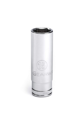 GearWrench مقبس متري احترافي عميق بستة نقاط مقاس 3/8 بوصة × 15 مم