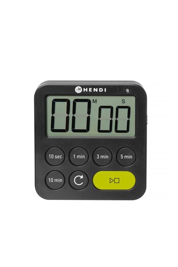 HENDI Digital Timer, Black, 82x20x(H)88mm