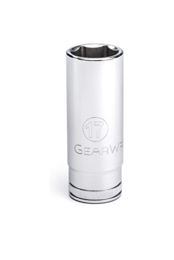 GearWrench مقبس متري احترافي عميق بستة نقاط مقاس 3/8 بوصة × 17 مم