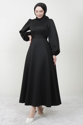 GİYZAMİLA Ronay Hijab Dress Black