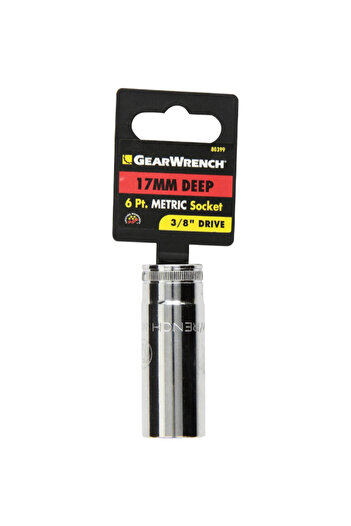 GearWrench مقبس متري احترافي عميق بستة نقاط مقاس 3/8 بوصة × 17 مم