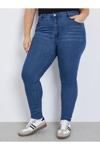 Styli Plus Size High Rise Skinny Jeans