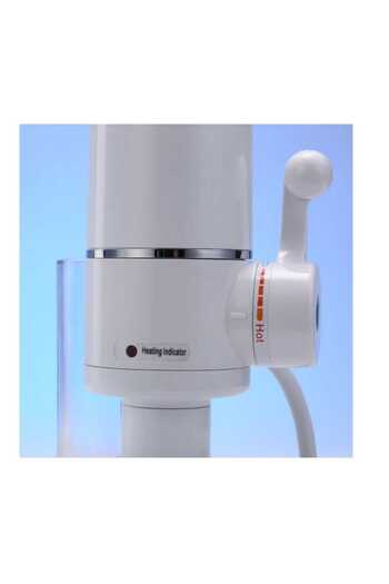 Welora Electric faucet for heating water, 3000W, for sink, maximum 60°C, white + Universal flexible faucet