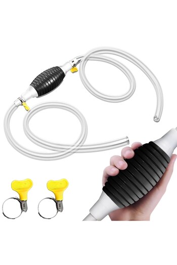 Retoo Manual Pump for Liquid Transfer with 2m Hose and Clamps