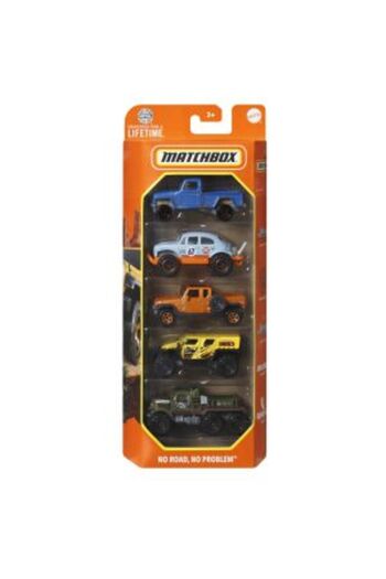 Matchbox SET 5 MASINUTE METALICE MBX NO ROAD NO PROBLEM SCARA 1:64