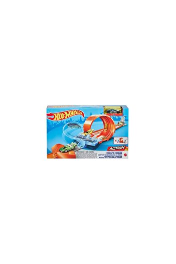 mattel Hot Wheels Circuit Rapid Cu Lansator Pentru Cascadorii Si Masinuta Exclusiva