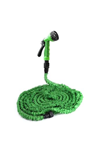 Tiessa Expandable Garden Hose Tiessa, Adjustable Pressure, Included Sprayer, 60m, Green