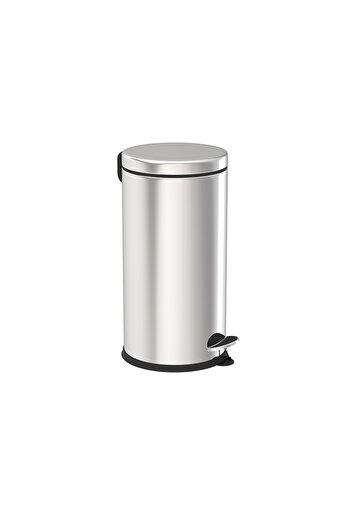 İzmir Fırça Luna 40 Lt. Stainless Pedal Trash Can - 4100559554