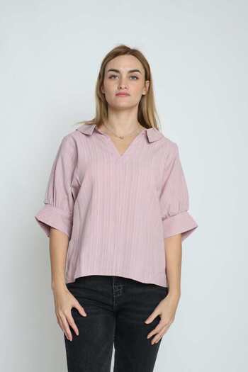 mica V-Neck 3/4-Sleeve Shirt