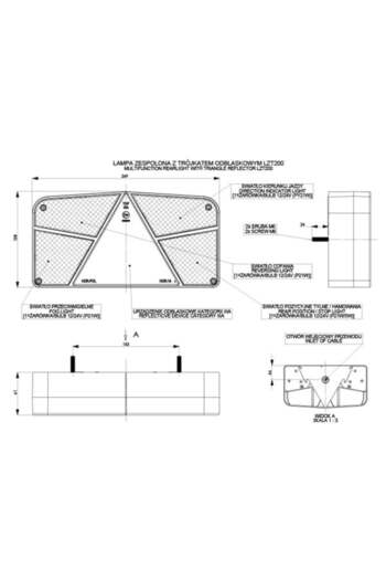 HORPOL Rear lamp -bulb -right