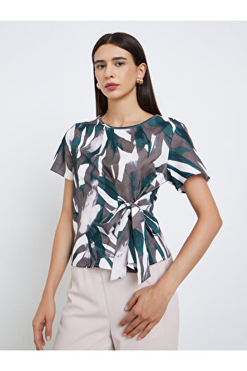 Take Two By Styli All-Over Printed Tops and Slit Cut Pants Co-Ords
