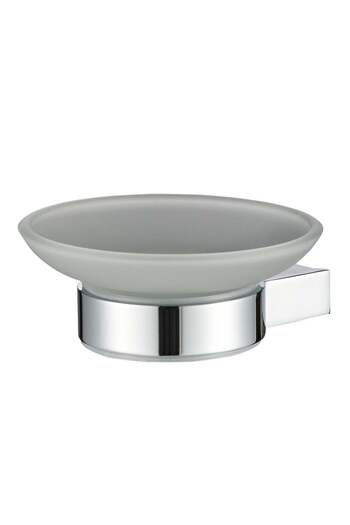 Danube Home Milano Plus Andy Soap Dish - Silver Stainless Steel | 190x100x20mm | Durable & Stylish