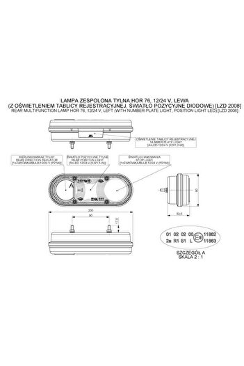 HORPOL LED taillight – right