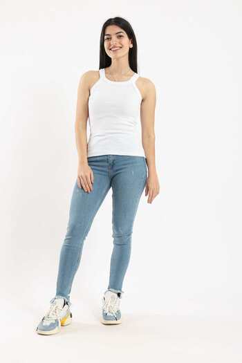 CARINA Ribbed Strappy Cami Top