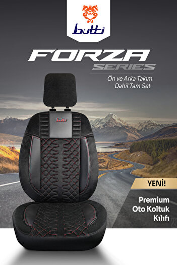 BUTTİ Forza Series Taytuyu Fabric Premium Car Seat Cover |   Supported, Front and Rear Full Set