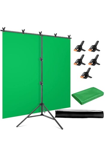 OEM Professional Green Studio Backdrop Wall, portable, Chroma Key canvas, 150x200 cm, carrying bag