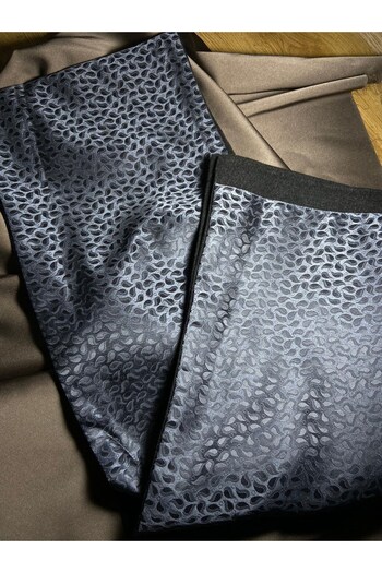 bie's Unisex Drop Pattern Satin Fine Woven Cashmere Textured Warm Soft Winter New Generation Scarf