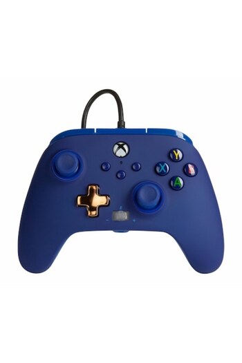 Powera EnWired Controller Wired for Xbox Series X/S, Xbox One, PC, 3.5mm Midnight Blue