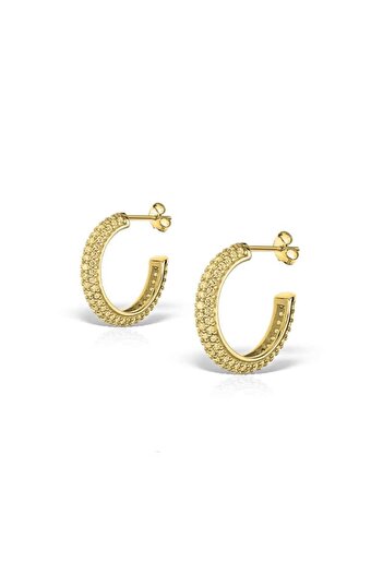 Hinari Gala Evening Gold-Plated 925 Sterling Silver Earrings