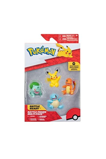 INNY Figurine POKEMON Multipak Pikachu, Bulbasaur, Charmander, Squirtle